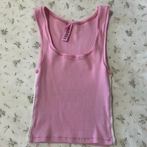 Skims Cotton Ribbed Tank Top